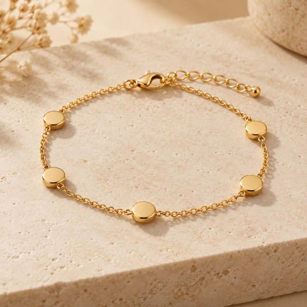 Golden Station Beaded Bracelet
